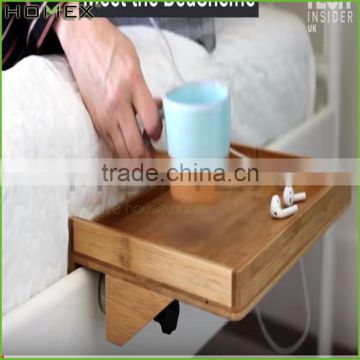 Bamboo bedside shelf for bunk bed Homex_BSCI Factory