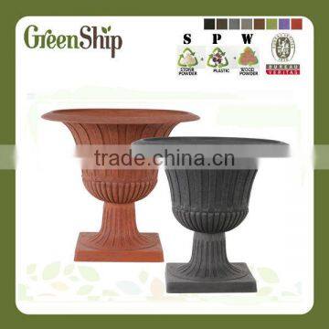 Decorative Garden Fiber Plant Pot from Greenship/ 10 years lifetime/ lightweight/ UV protection/ eco-friendly