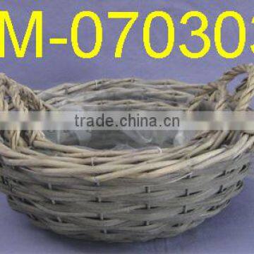 Natural Willow Flower Pot with Ears