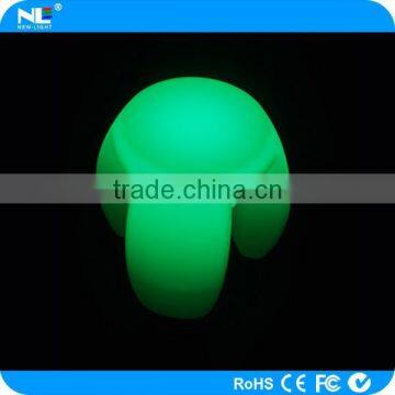 Elegant Plastic LED Three-legged Decorative Bar Stools / 3D Colorful LED Magic Lighted Stool photo-5