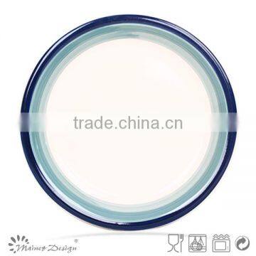Cheap Colorful Stripe Ceramic Handpaited Dinner Plate and Dish photo-2