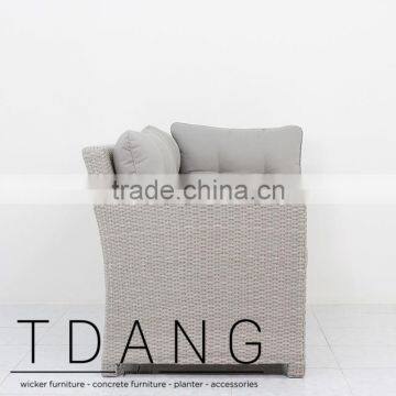 Watson Right Hand Wicker Bench - Vietnam Patio Furniture - Poly Rattan Furniture photo-3