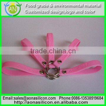 Promotional Silicon Keychain/ Rubber Kechian For Sale