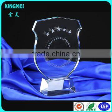 KM-ZP74 Hot! Personalization K9 Crystal Optical Glass With Coloured Glaze Engraving Glass Trophy photo-6