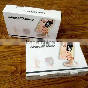 Touch Screen Desktop 22 LEDs Makeup Lighted Mirror Vanity, Mirror With Lights photo-3