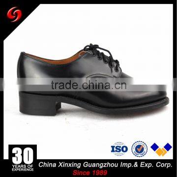 Black genuine Leather shoe for officer