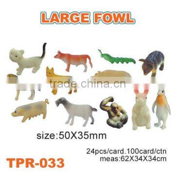 TPR large plastic fowl toys