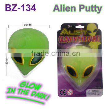 Glow in the dark alien slime toys