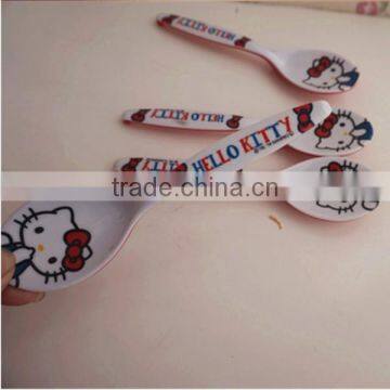 Food Grade Cartoon Plastic Spoons Manufacturer Wholesale Cartoon Design Scoop for Children