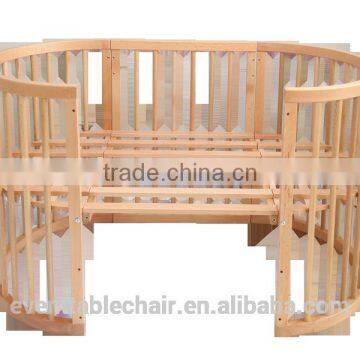 Round 8 in 1 Factory Childhood to Adulthood Popular Baby Crib photo-5