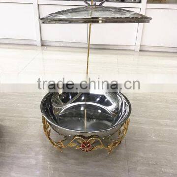 New Design Red Flower 8Liter Stainless Steel Cheap Chafing Dish for Butter photo-4