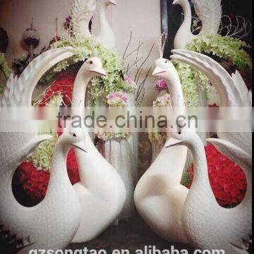 indoor concret decorative molds swan statue