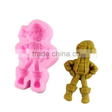 Liquid Silica Gel Mould Cake Mould Handmade Soap Mould Baking Tool Cake Decorating Pirate Doll 1688 Agent photo-2