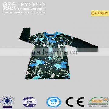 Feather Printed Fabric Infant/toddler 3/4 Sleeve Raglan Kids T Shirts