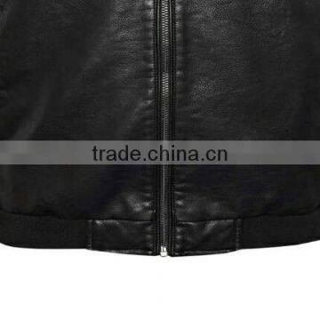 ALIKE Men pu Jacket Bomber pu Jacket photo-3