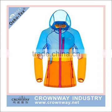 Lightweight woven Zip Up Hooded Windbreaker,outdoor windbreaker