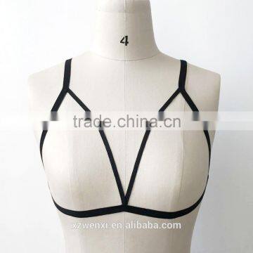 Pentagram Garter Miss Belt Body Cage Belt Less Bra Fashion Underwear Black Belt Bra for Women Stockings Garters