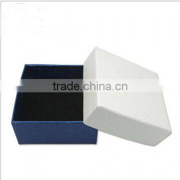 Custom logo printing blue and white paper jewelry boxes wholesale cheap jewelry boxes yiwu jewelry package gifts