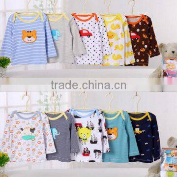 Cheap wholesale baby clothes new fashion long sleeve baby shirt