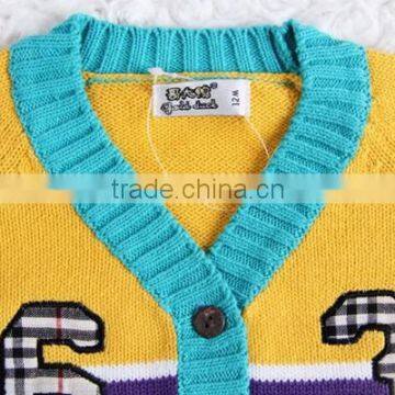 High Quality Kids Winter Sweater Boys Stripe Cardigan photo-4
