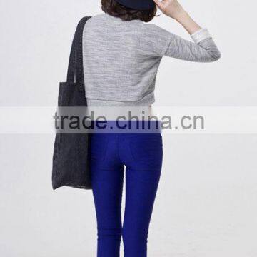 Custom Womens Long Sleeve Sweatshirt, Ladies Crop Top, Crewneck Sweatshirt photo-2