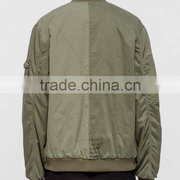 2017 Wholesale Classic Men Women Custom Army Green Camo Bomber Jacket photo-3