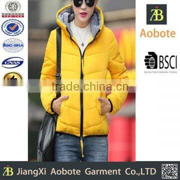 2015 New Fashion Portable Outdoor Women Short Padded Jacket