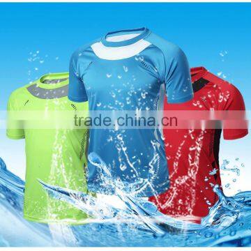 Outdoors New Arrival Mens Short Sleeve Dry Fit Running T Shirt Wholesale Polyester photo-6