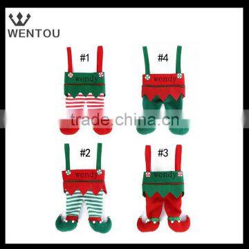 Personalized Blank Felt Christmas Elf Stocking photo-4