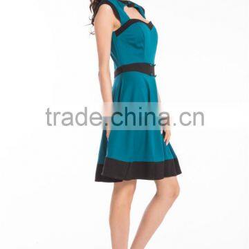 Whloesale Ladies 1950's Vintage Style Halter Neck Rockabilly Dress Dancing Swing Jive Rockabilly Dress photo-3