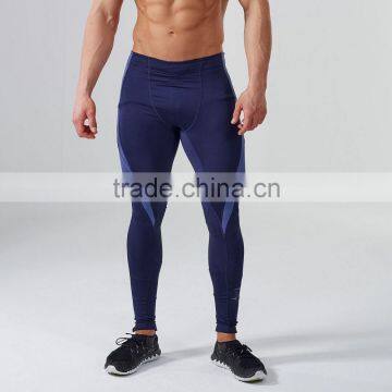 High Quality 86%Nylon 14%Spandex Gym Tights Compression Pants Men