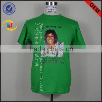 China factory wholesale political election green t-shirt