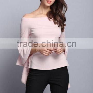 China Manufacturer Fashion Long Sleeve Blouse Elegant Ladies Top for Women 2017 photo-4