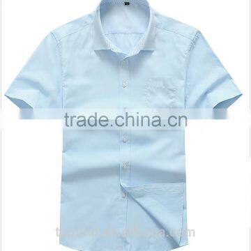 Slim blue light color cotton men shirts