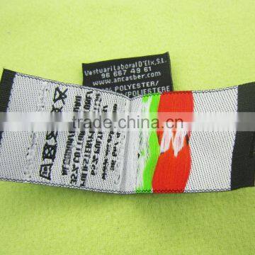 Black Center Folding Washing Care Clothing Labels and Tags photo-2