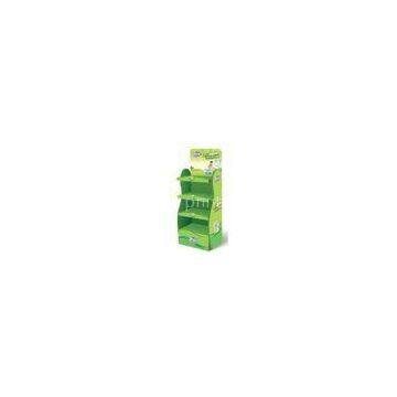 Customized Point Of Sale Corrugated Cardboard Display Shelves , Glossy / Matt Lamination