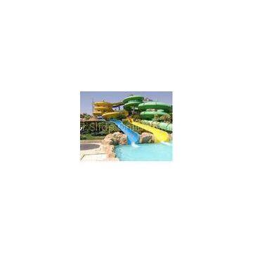 Outdoor spiral water slide Children open flume water slide For Aquasplash