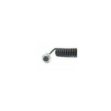 7 Pin Spiral Power Cable , Reversing Camera Extension Cable For Vehicle CCTV