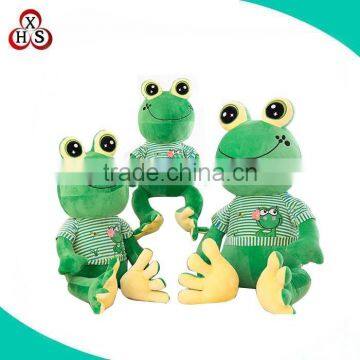 cute stuffed plush green frog toys animal kids toys wholesale