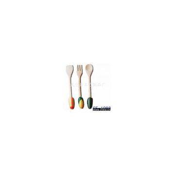 wooden dinnerware set