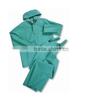 0.55 MIL PVC/Polyester/PVC Rainsuit