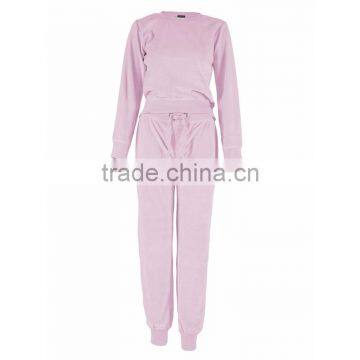 Hot wholesale cotton and polyester OEM jogging suits women