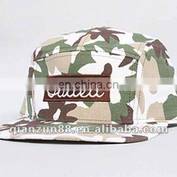 cheap camouflage kids 5 panel snapback cap/hat