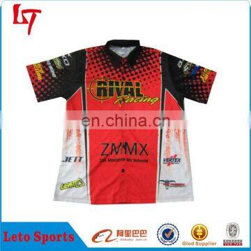 new arrival Custom sublimation motor cycling jerseys/Motor cross uniform/Racing polo shirts