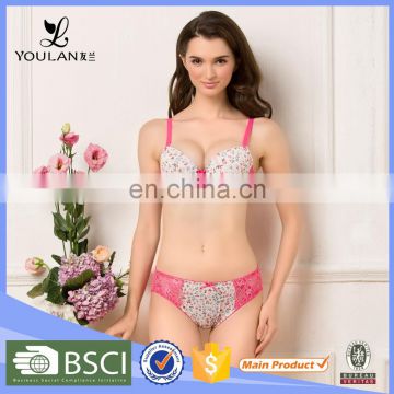 Christmas New Arrival Pretty Breathable Female Sexy Bra Set And Mini Panty