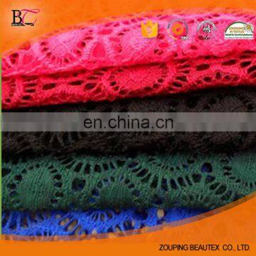 2015 new style elastic water soluble lace for garments