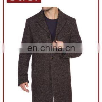 Winter Classic Mens Casual Smart Outfits Wool Mix Coat