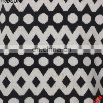 Acrylic Flat Knitted Sweater for Women as Stripe Collar Short Sleeve Polka Dot T-shirt of Latest Design Girls Top photo-4