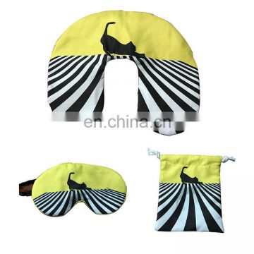 Wholesale travel kit for airline include inflatable pillow and eyemask