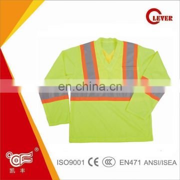 High Visibility Wholesale 3M Reflective Safety Shirt for Protection and Security KF-041